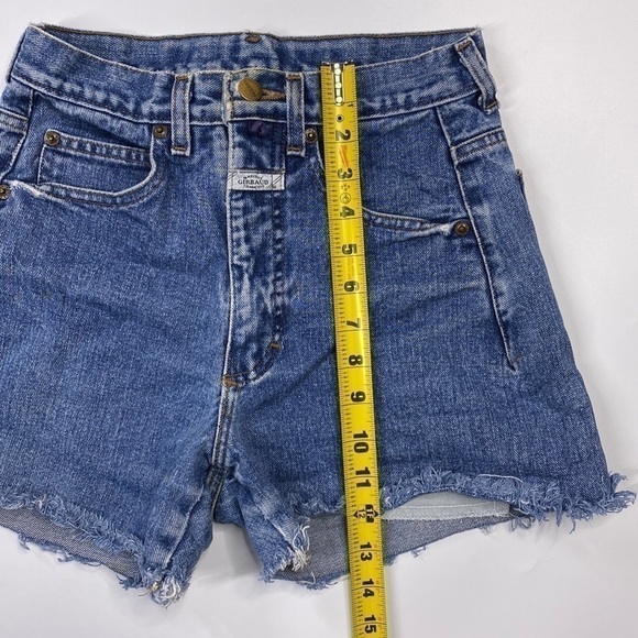 Marithe Francois Girbaud Hi-Rise Raw Hem Denim Shorts Size 7/8 - Picture 3 of 14